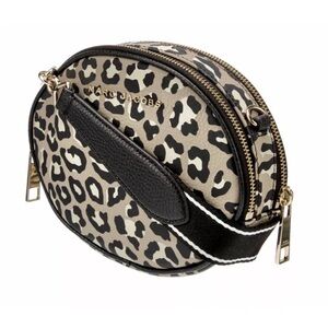 Marc Jacobs Leather Oval Crossbody Bag NWT Leopard print